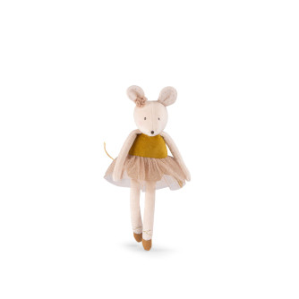 Petite Souris Or en Velours...