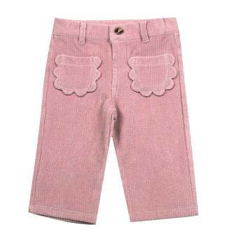 Pantalon en Velours Rose...