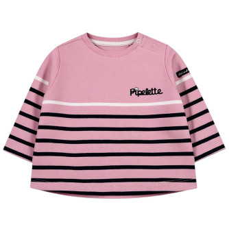Marinière Bébé Rose Marine...